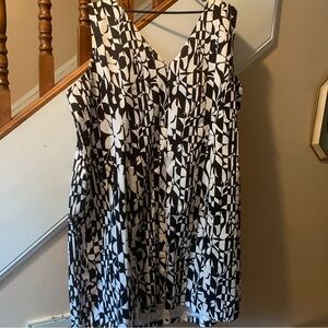 Lane Bryant Black & white shift dress NWT